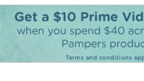 Amazon Pampers 'Prime Video Credit' Display Ad